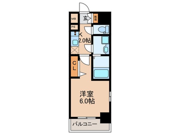 エスリード大阪ザ・ルクスの物件間取画像